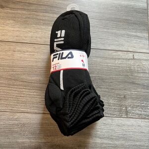12  Pair Fila Men's Sport-style Qtr Cut Versatility Comfort & Style Socks  10-13